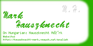 mark hauszknecht business card